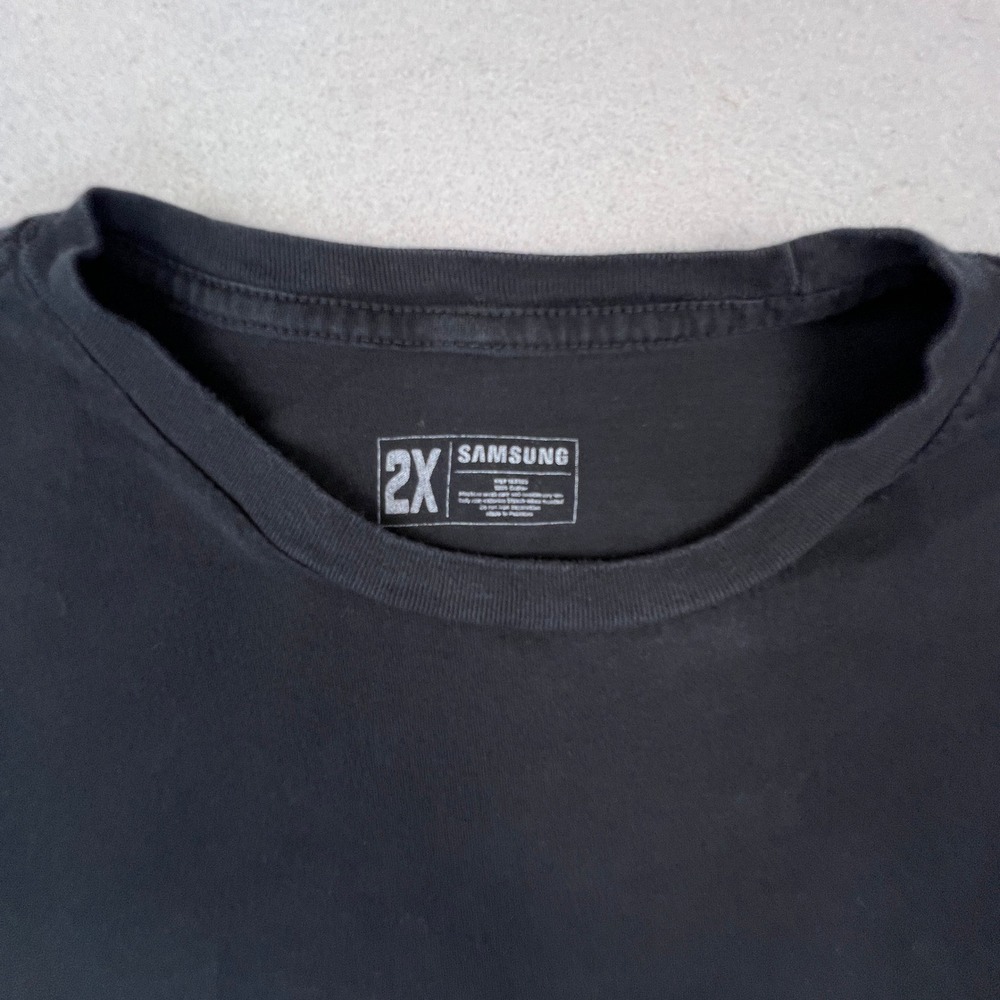 Samsung Galaxy T-Shirt Mens 2XL Black Z Fold6 Z Flip6 AI Promo Tech Graphic Tee - Picture 3 of 10